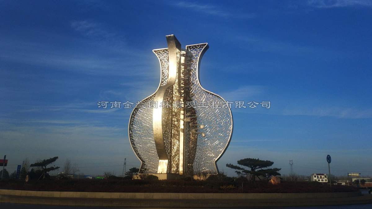 郑州不锈钢雕塑：城市不锈钢雕塑成城市主体